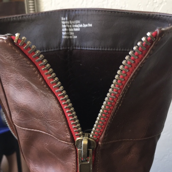 Monica black zipper riding boot - Picture 4 of 6